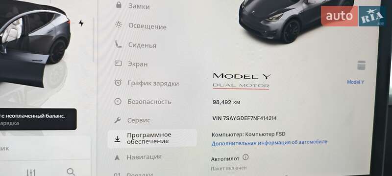 Внедорожник / Кроссовер Tesla Model Y 2022 в Верхнеднепровске