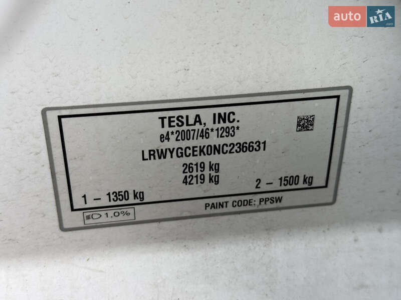 Внедорожник / Кроссовер Tesla Model Y 2022 в Луцке