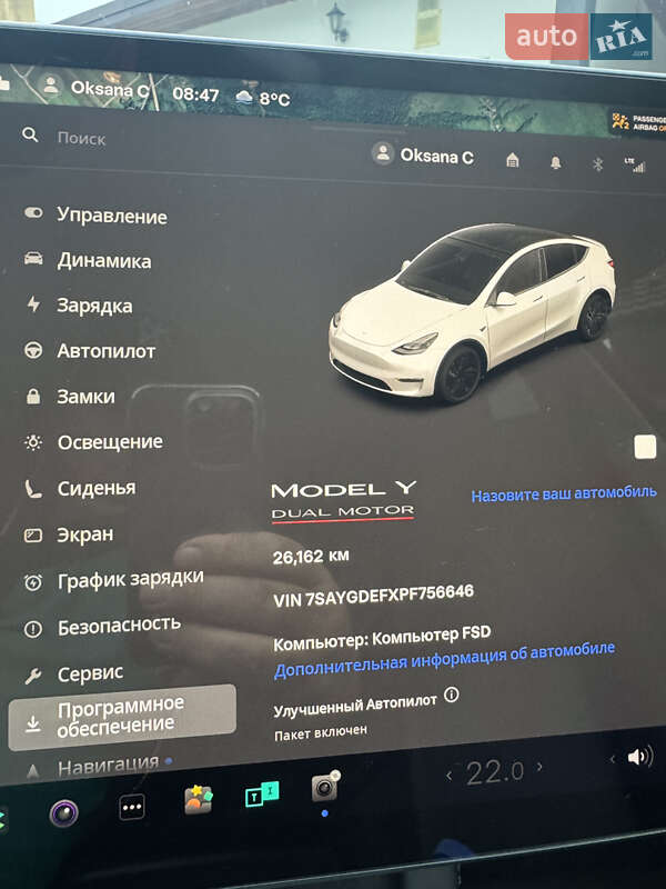 Внедорожник / Кроссовер Tesla Model Y 2023 в Львове