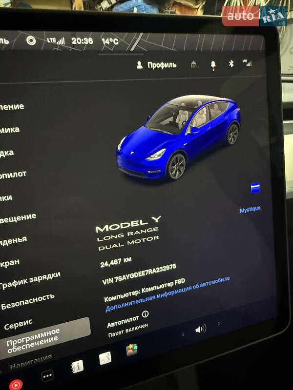 Внедорожник / Кроссовер Tesla Model Y 2024 в Луцке