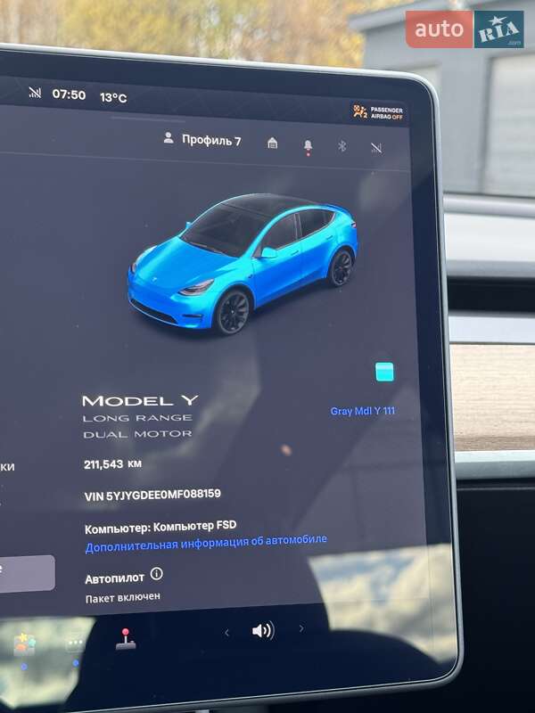 Позашляховик / Кросовер Tesla Model Y 2021 в Трускавці фото 59 Позашляховик / Кросовер Tesla Model Y 2021 в Трускавці