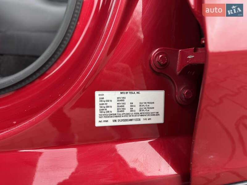 Позашляховик / Кросовер Tesla Model Y 2021 в Луцьку