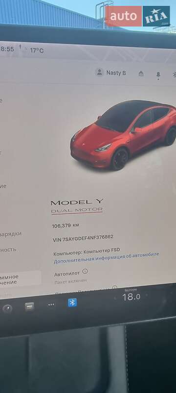 Внедорожник / Кроссовер Tesla Model Y 2022 в Львове