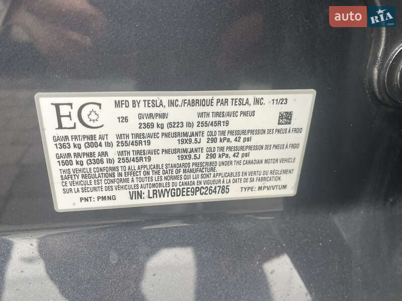 Внедорожник / Кроссовер Tesla Model Y 2023 в Львове фото 24 Внедорожник / Кроссовер Tesla Model Y 2023 в Львове