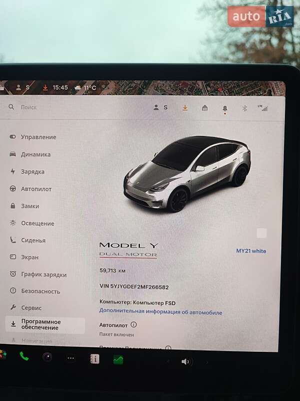 Позашляховик / Кросовер Tesla Model Y 2021 в Миколаєві фото 16 Позашляховик / Кросовер Tesla Model Y 2021 в Миколаєві