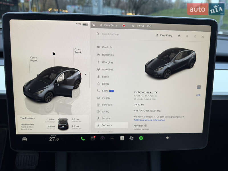 Внедорожник / Кроссовер Tesla Model Y 2024 в Харькове фото 9 Внедорожник / Кроссовер Tesla Model Y 2024 в Харькове