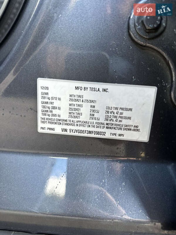 Внедорожник / Кроссовер Tesla Model Y 2020 в Ровно