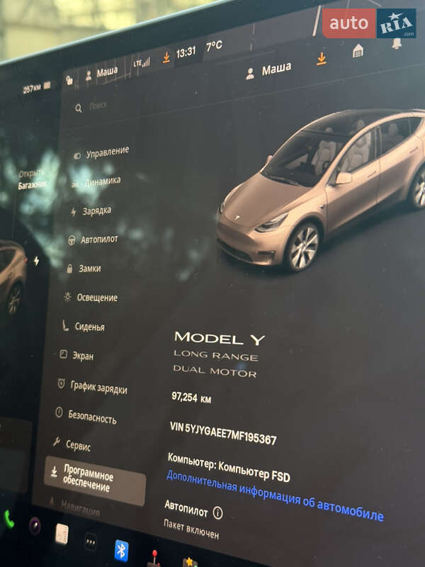 Позашляховик / Кросовер Tesla Model Y 2021 в Харкові фото 33 Позашляховик / Кросовер Tesla Model Y 2021 в Харкові