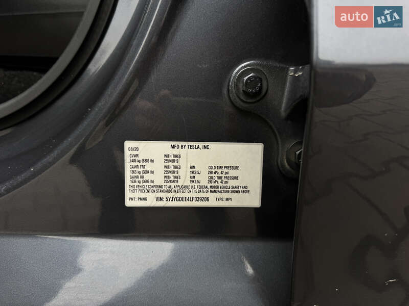 Внедорожник / Кроссовер Tesla Model Y 2020 в Луцке фото 38 Внедорожник / Кроссовер Tesla Model Y 2020 в Луцке