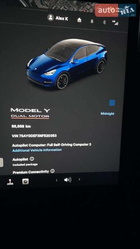 Внедорожник / Кроссовер Tesla Model Y 2022 в Киеве