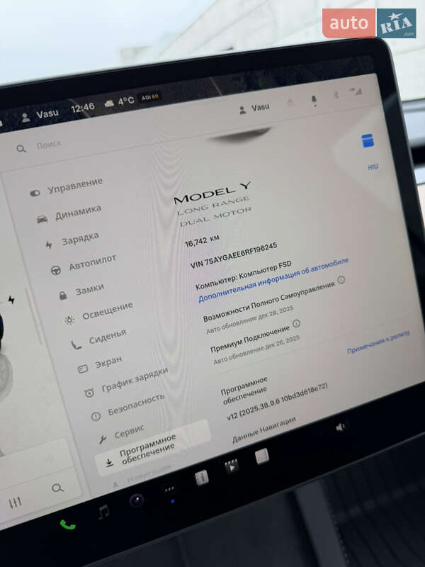 Внедорожник / Кроссовер Tesla Model Y 2024 в Киеве
