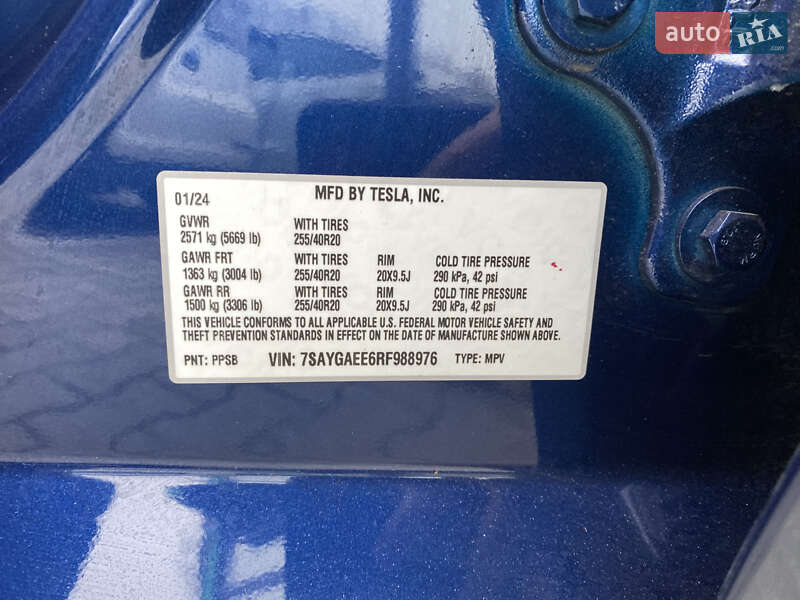 Позашляховик / Кросовер Tesla Model Y 2024 в Києві