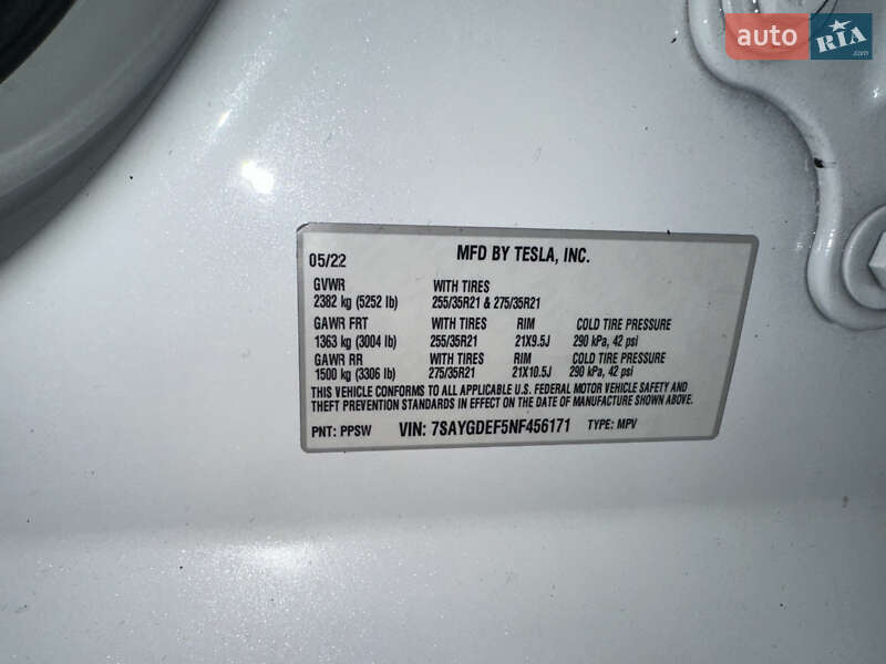 Внедорожник / Кроссовер Tesla Model Y 2022 в Луцке