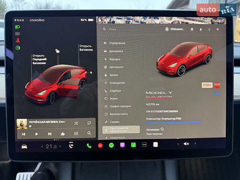Внедорожник / Кроссовер Tesla Model Y 2021 в Ровно