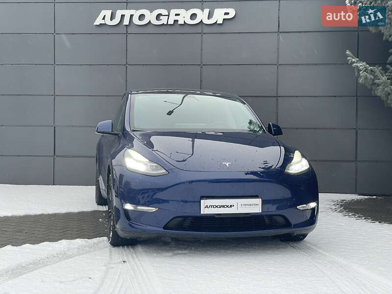 2020 Tesla Model Y, VIN 5YJYGDEE2MF063814:plate — zdjęcie 1 (autoria)