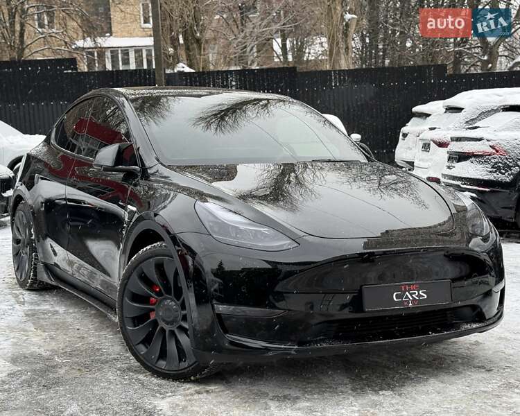 2021 Tesla Model Y, VIN 7SAYGDEFXNF319887:plate — фото 1 (autoria)