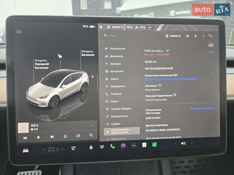 Внедорожник / Кроссовер Tesla Model Y 2022 в Белой Церкви