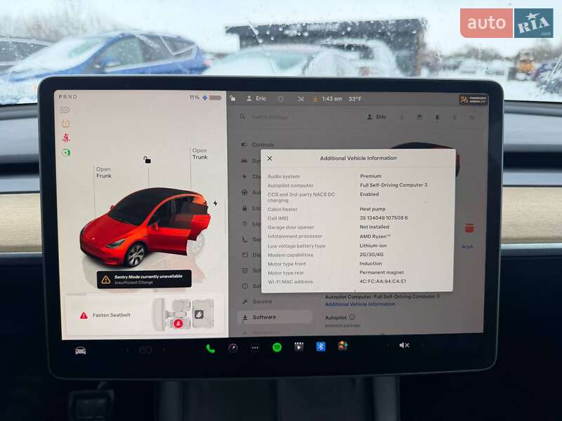 Позашляховик / Кросовер Tesla Model Y 2022 в Луцьку