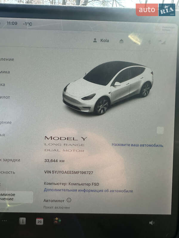 Внедорожник / Кроссовер Tesla Model Y 2021 в Ровно фото 21 Внедорожник / Кроссовер Tesla Model Y 2021 в Ровно
