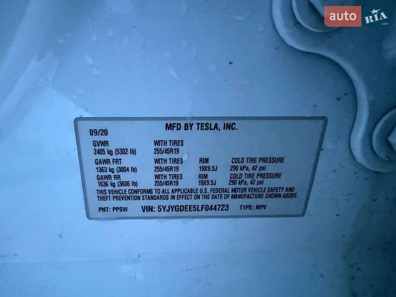 Позашляховик / Кросовер Tesla Model Y 2020 в Луцьку