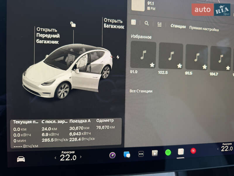 Внедорожник / Кроссовер Tesla Model Y 2021 в Львове