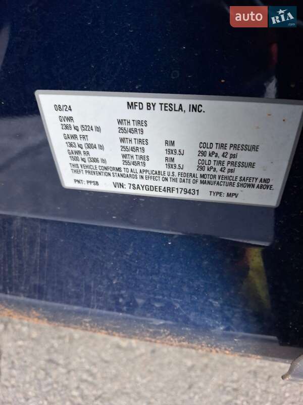 Позашляховик / Кросовер Tesla Model Y 2024 в Калуші