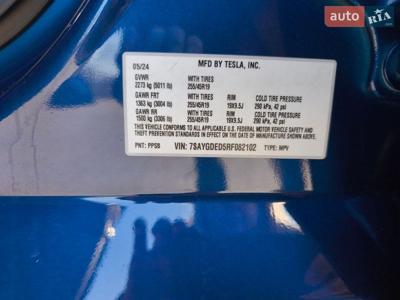 Позашляховик / Кросовер Tesla Model Y 2024 в Дніпрі