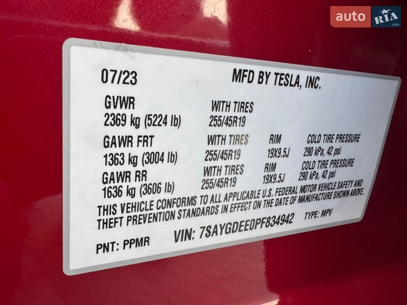 Внедорожник / Кроссовер Tesla Model Y 2023 в Стрые