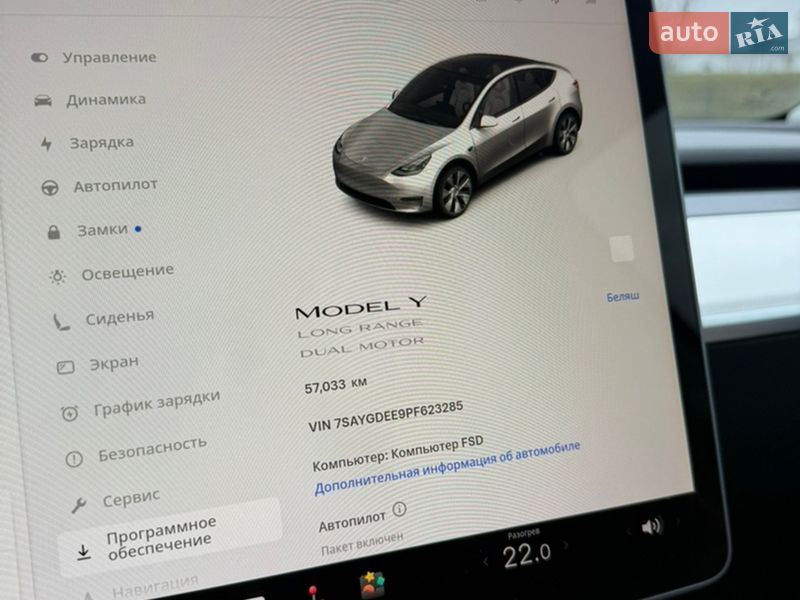 Внедорожник / Кроссовер Tesla Model Y 2022 в Ужгороде фото 21 Внедорожник / Кроссовер Tesla Model Y 2022 в Ужгороде