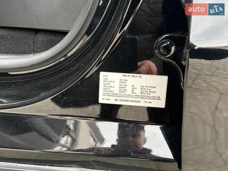 Внедорожник / Кроссовер Tesla Model Y 2022 в Львове фото 23 Внедорожник / Кроссовер Tesla Model Y 2022 в Львове