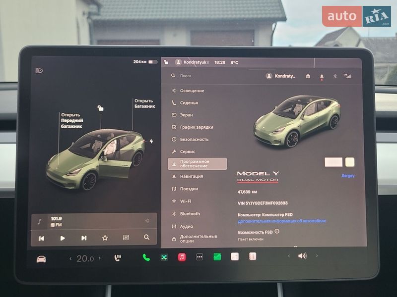 Внедорожник / Кроссовер Tesla Model Y 2020 в Львове