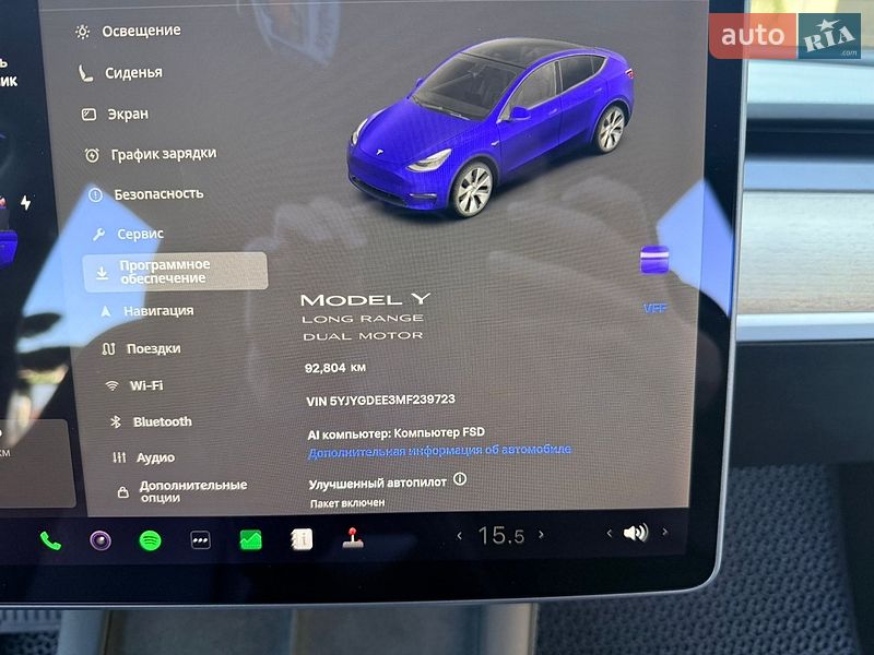 Внедорожник / Кроссовер Tesla Model Y 2021 в Львове