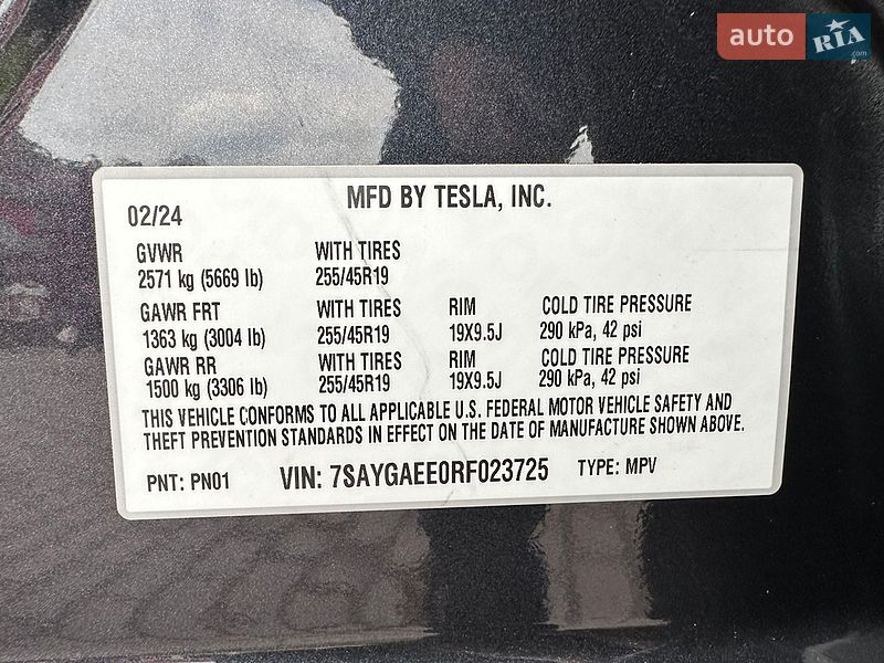 Позашляховик / Кросовер Tesla Model Y 2024 в Дніпрі
