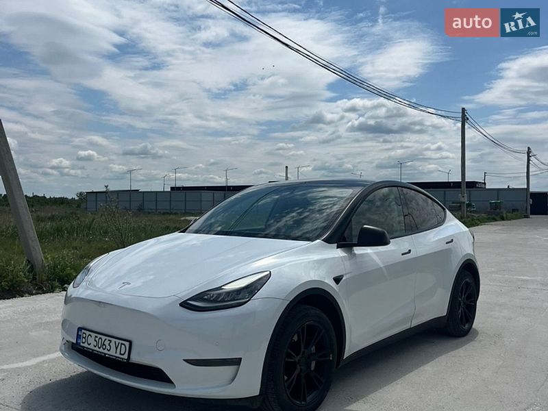 2020 Tesla Model Y, VIN 5YJYGDEE9LF035118:plate — фото 1 (autoria)