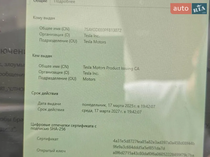 Внедорожник / Кроссовер Tesla Model Y 2023 в Львове документ