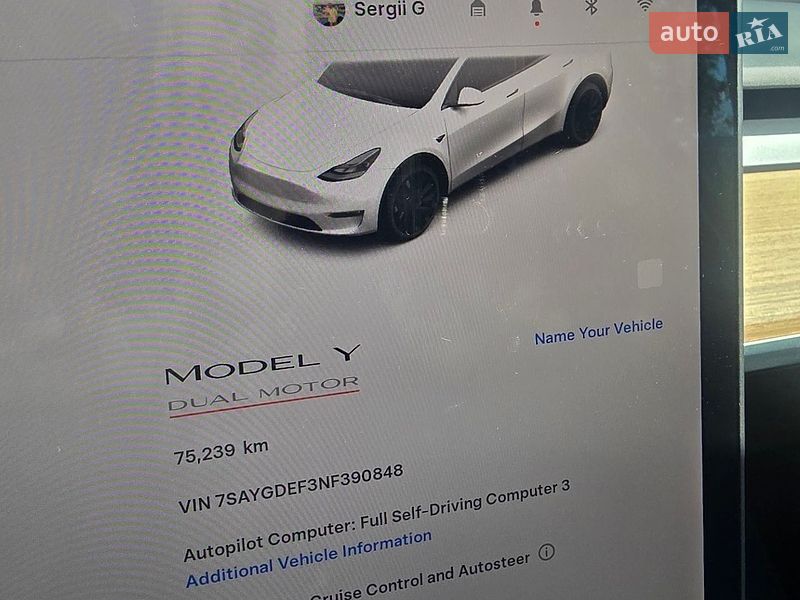 Внедорожник / Кроссовер Tesla Model Y 2022 в Киеве