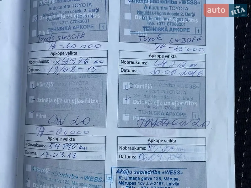 Универсал Toyota Auris 2013 в Киеве документ