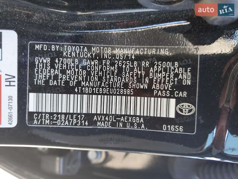 Седан Toyota Avalon 2014 в Львові