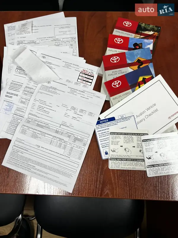 Седан Toyota Avalon 2015 в Житомире документ 2 фото Седан Toyota Avalon 2015 в Житомире документ