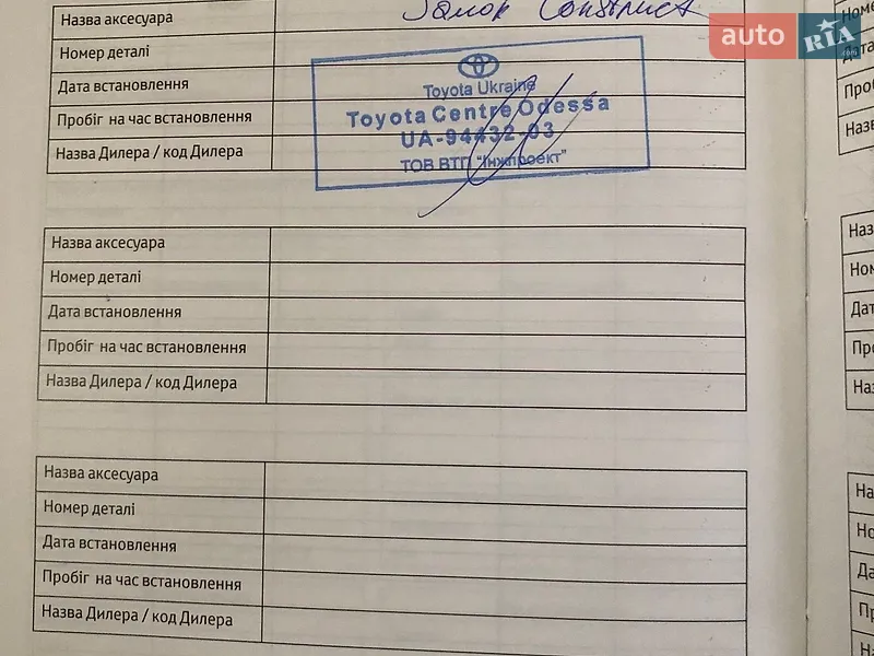 Внедорожник / Кроссовер Toyota C-HR 2019 в Одессе документ 2 фото Внедорожник / Кроссовер Toyota C-HR 2019 в Одессе документ