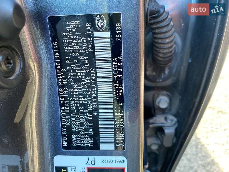 Седан Toyota Camry 2013 в Броварах фото 27 Седан Toyota Camry 2013 в Броварах