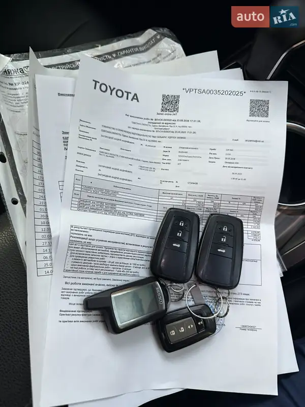 Седан Toyota Camry 2018 в Одесі документ