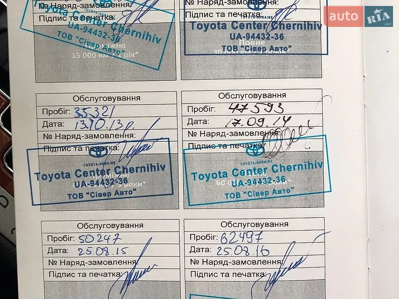 Седан Toyota Camry 2010 в Киеве документ