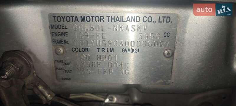 Позашляховик / Кросовер Toyota Fortuner 2007 в Одесі фото 7 Позашляховик / Кросовер Toyota Fortuner 2007 в Одесі