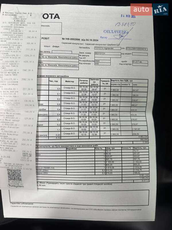 Внедорожник / Кроссовер Toyota Highlander 2020 в Тернополе