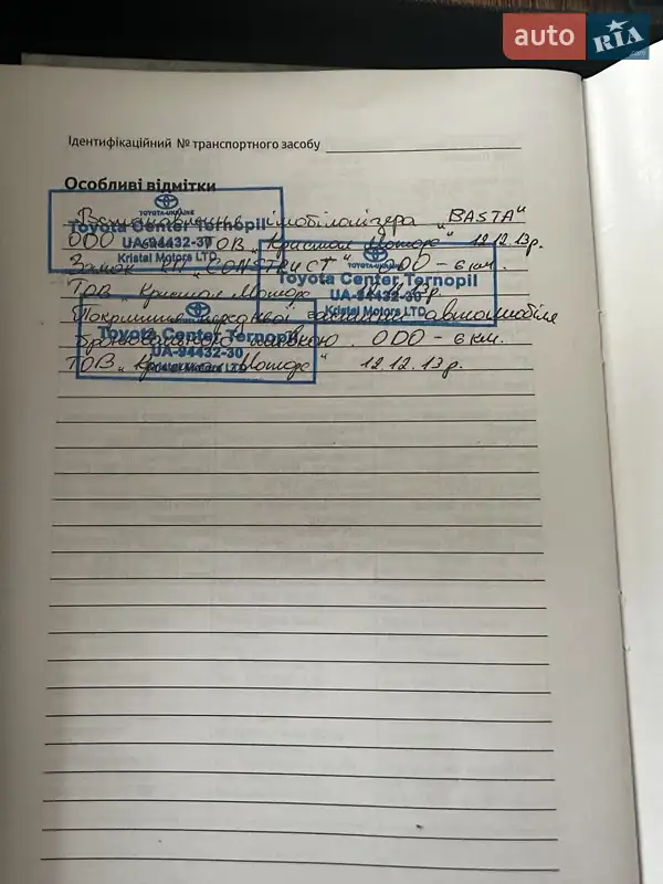 Внедорожник / Кроссовер Toyota Land Cruiser Prado 2013 в Львове документ 5 фото Внедорожник / Кроссовер Toyota Land Cruiser Prado 2013 в Львове документ