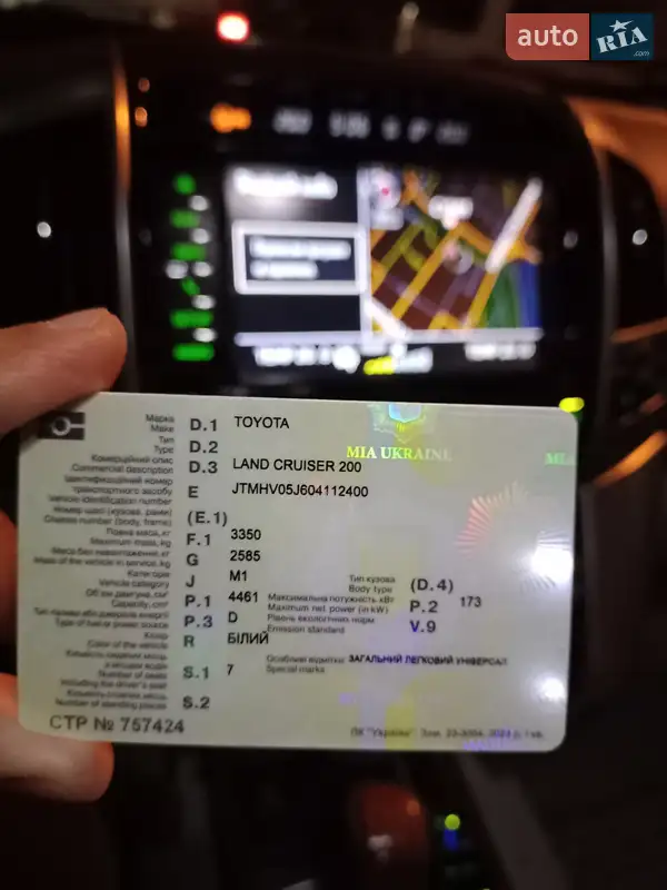 Внедорожник / Кроссовер Toyota Land Cruiser 2013 в Киеве документ