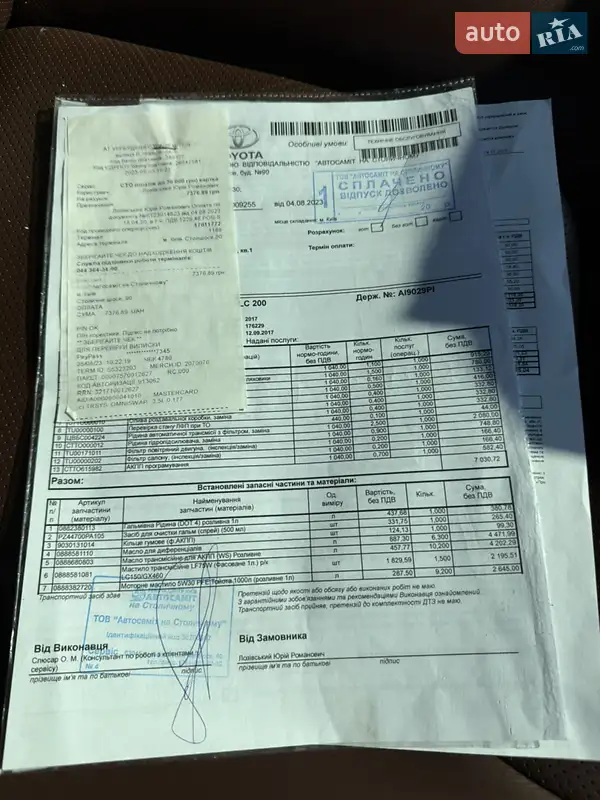 Внедорожник / Кроссовер Toyota Land Cruiser 2017 в Лубнах документ