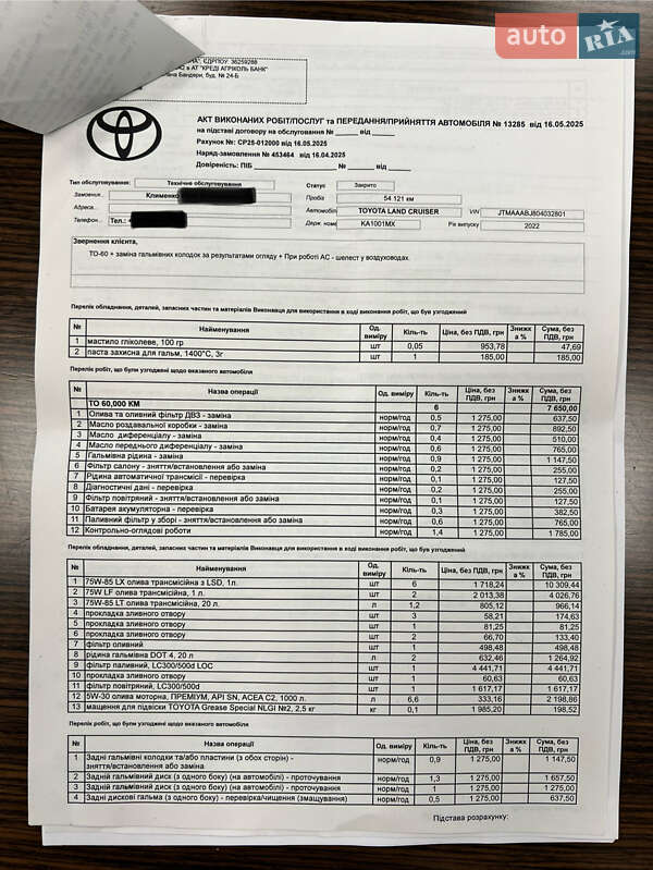 Внедорожник / Кроссовер Toyota Land Cruiser 2022 в Киеве