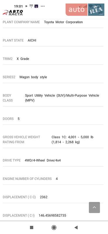 Внедорожник / Кроссовер Toyota RAV4 2006 в Одессе